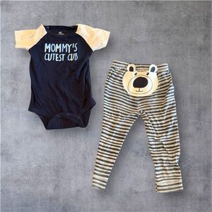 Okie Dokie 24M 2-Piece Outfit • Bodysuit & Pants